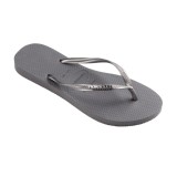 HAVAIANAS SLIM LOGO METALLIC 4119875-5178 Grey Image 1