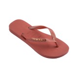 Γυναικείες Σαγιονάρες Ροζ - Havaianas Top Logo Metallic Εικόνα 1
