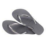 HAVAIANAS SLIM LOGO METALLIC 4119875-5178 Grey Image 