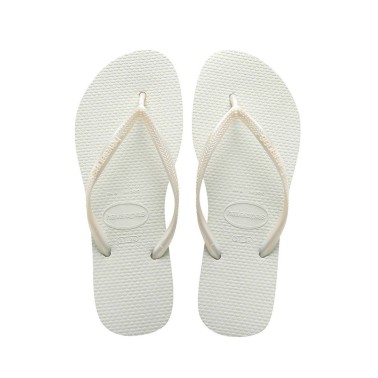 Γυναικείες Σαγιονάρες Λευκές - Havaianas Slim 