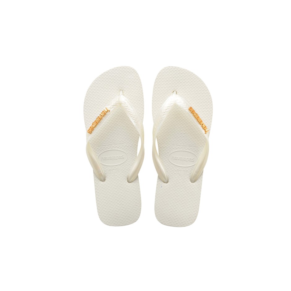 HAVAIANAS TOP LOGO METALLIC 4127244-0001 White