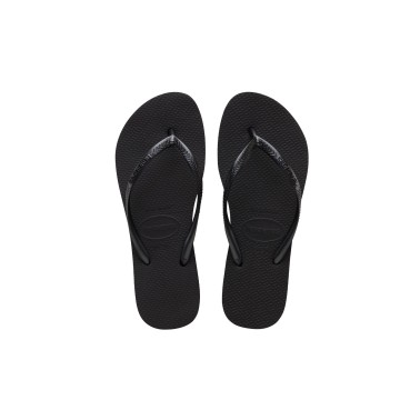 Γυναικείες Σαγιονάρες Μαύρες - Havaianas Slim Flatform