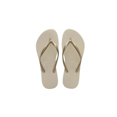 Γυναικείες Σαγιονάρες Μπεζ - Havaianas Slim