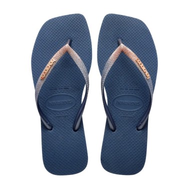 Γυναικείες Σαγιονάρες Μπλε - Havaianas Square Glitter