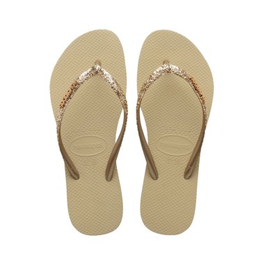 HAVAIANAS HAV. SLIM GLITTER II 4146975-0154 Μπέζ