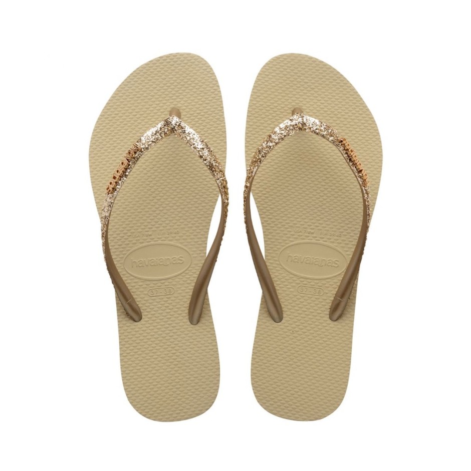 HAVAIANAS HAV. SLIM GLITTER II 4146975-0154 Μπέζ
