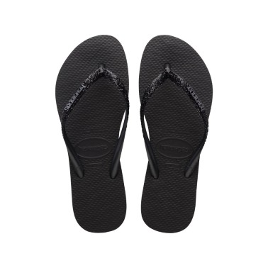HAVAIANAS HAV. SLIM GLITTER II 4146975-4057 Μαύρο