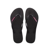 HAVAIANAS HAV. SLIM LOGO METALLIC 4119875-1094 Black Image 