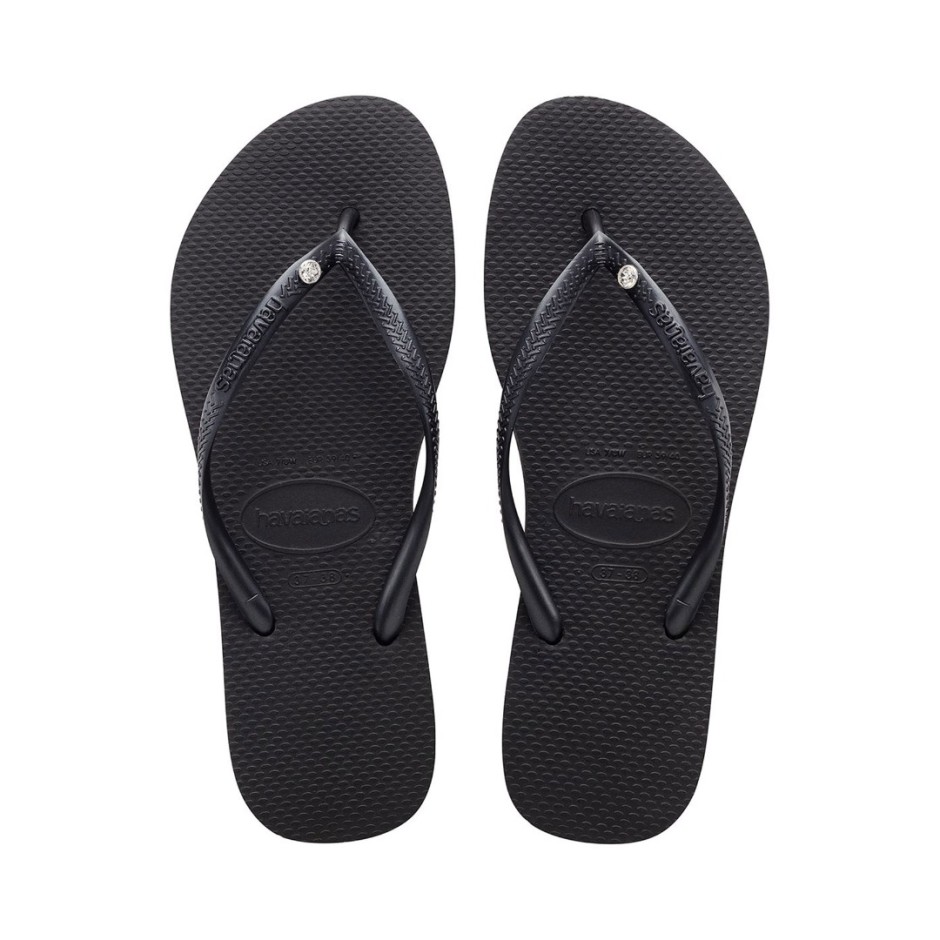 HAVAIANAS SLIM CRYSTAL SW II 4145651-0090 Black