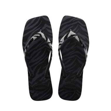 HAVAIANAS SQUARE VELVET Μαύρο