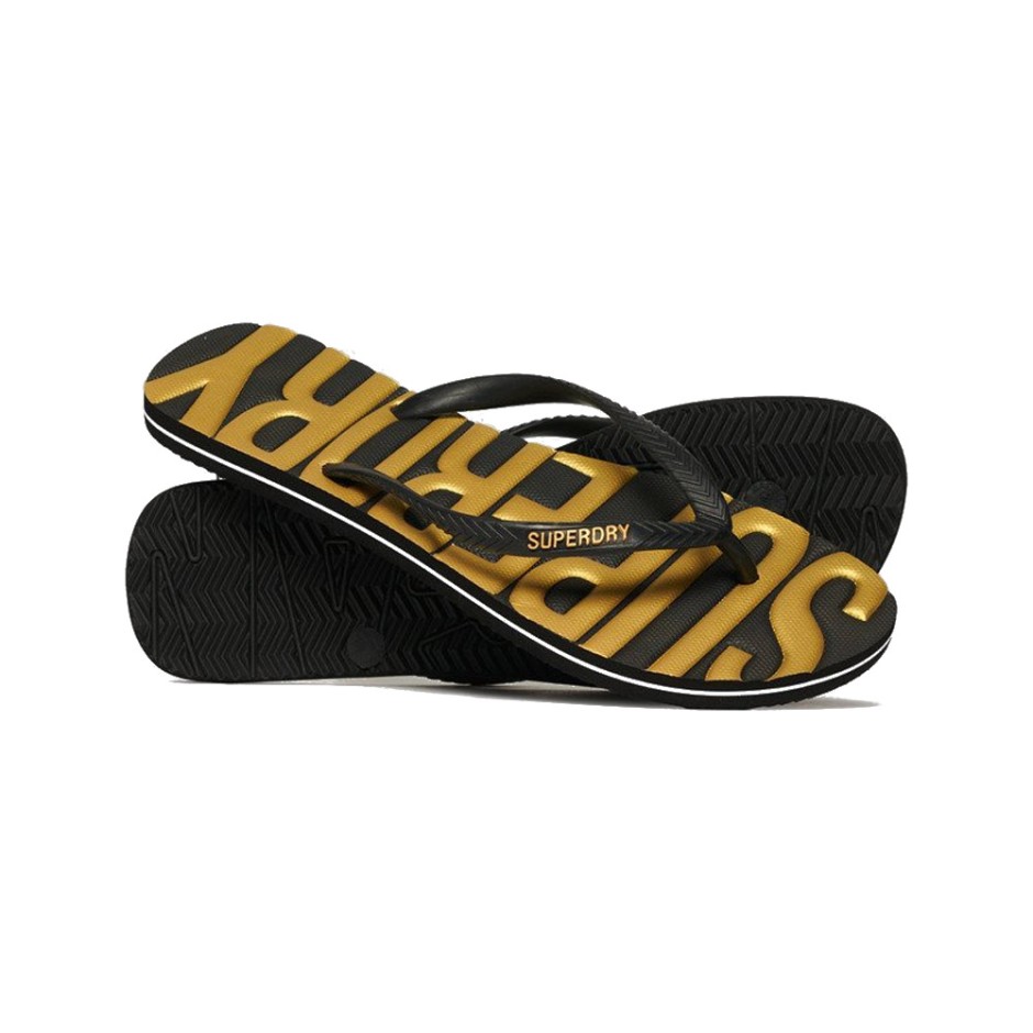 SUPERDRY D2 NONE VINTAGE VEGAN FLIP FLOP WF310228A-18A Black