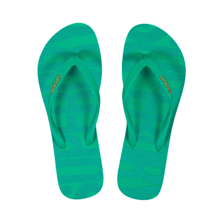 Women's Flip-Flops Green - Superdry Essential
