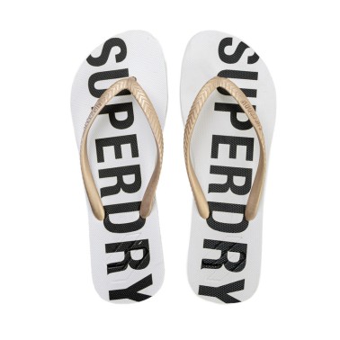 SUPERDRY SDCD CODE ESSENTIAL FLIP FLOP WF310155A-7BJ Λευκό