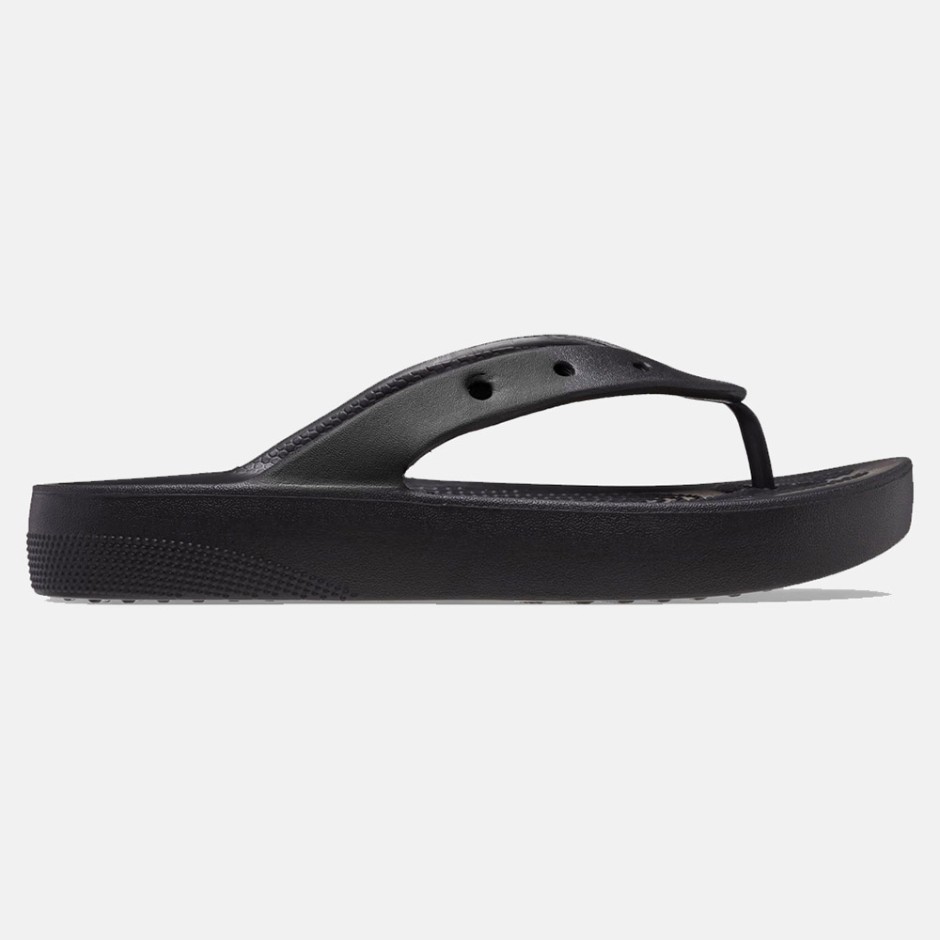 CROCS CLASSIC PLATFORM FLIP-FLOPS Μαύρο