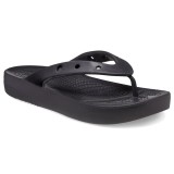 CROCS CLASSIC PLATFORM FLIP W 207714-001 Black Image 