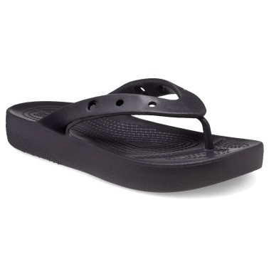 CROCS CLASSIC PLATFORM FLIP-FLOPS Μαύρο