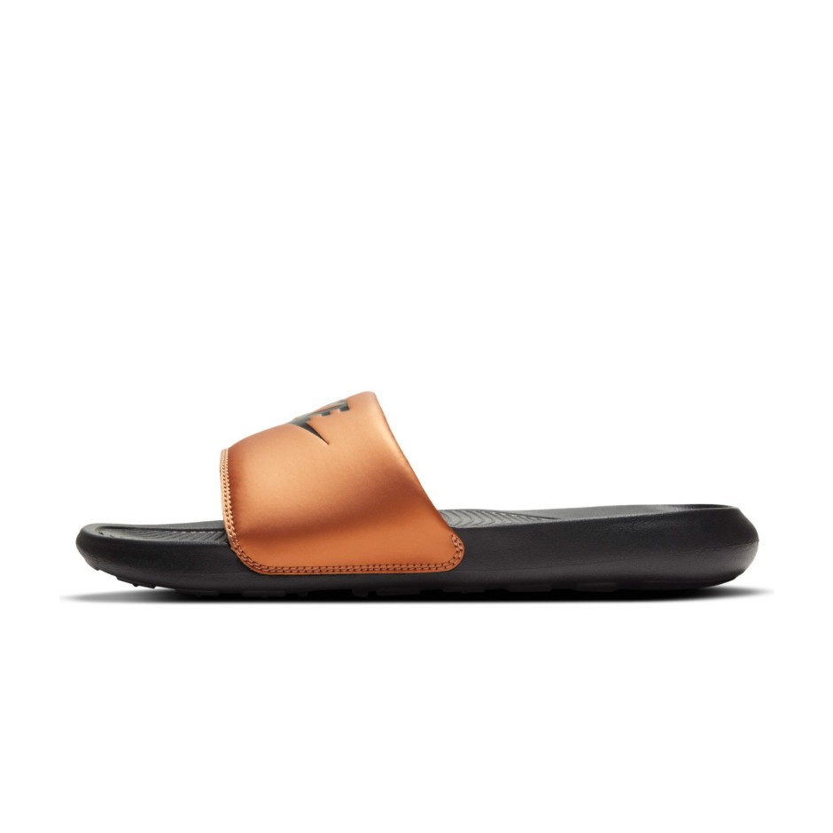 Pink and gold nike slides store