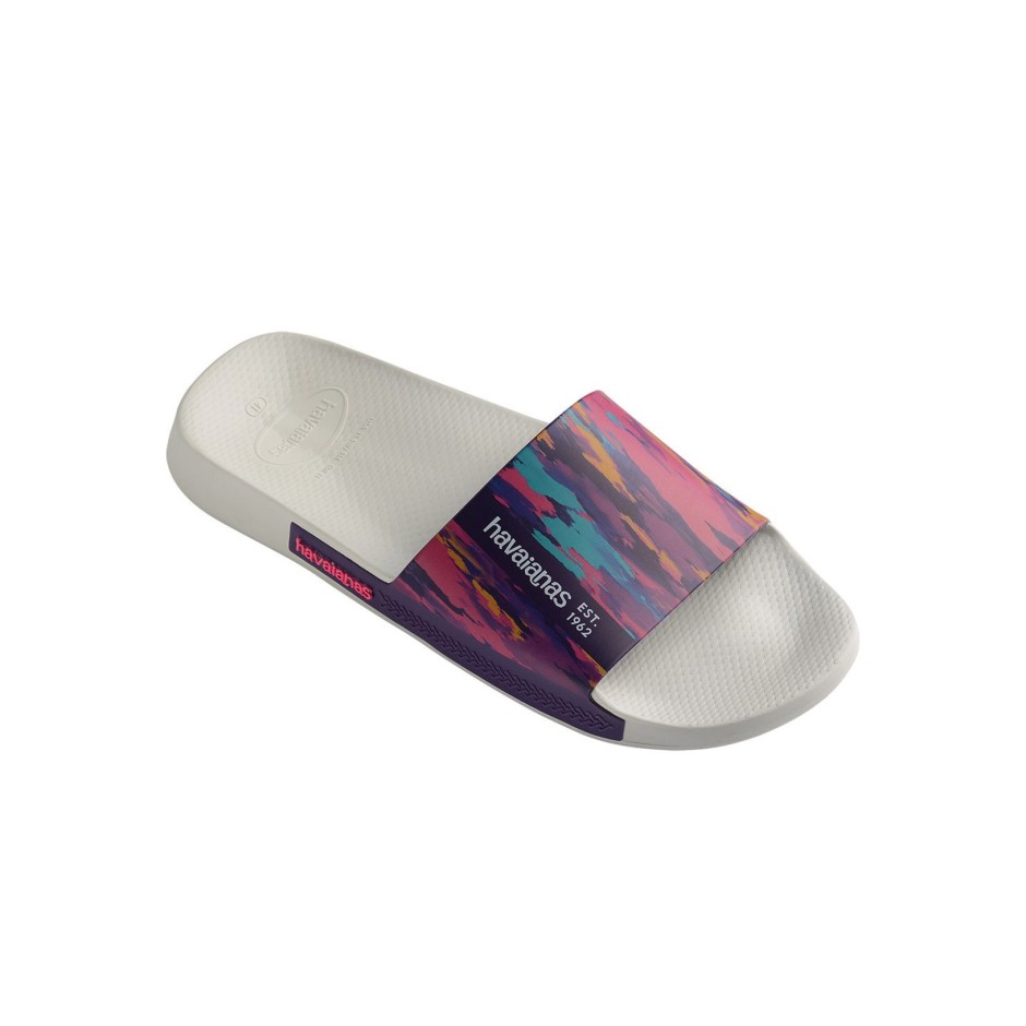 HAVAIANAS HAV. SLIDE PRINT 4147329-0001 Λευκό