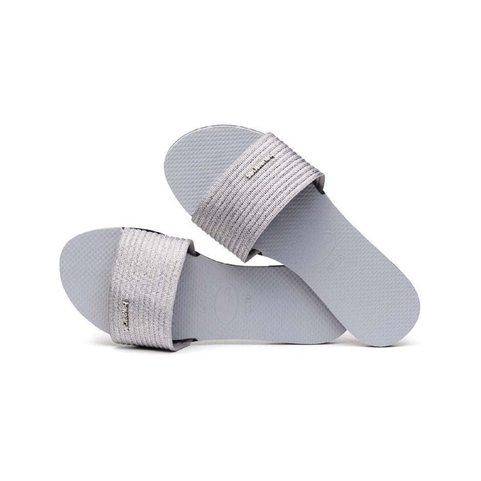 Γυναικείες Παντόφλες Γκρι - Havaianas You Malta Metallic