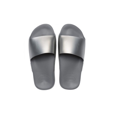 Women's Slides Grey - Havaianas Classic Metallic