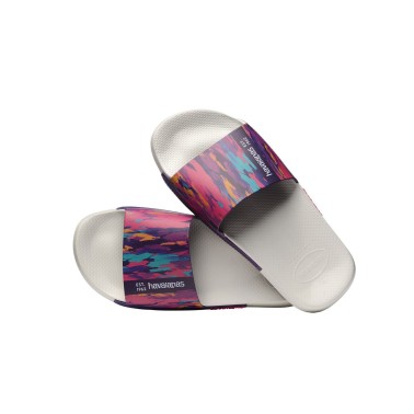 HAVAIANAS HAV. SLIDE PRINT 4147329-0001 Λευκό