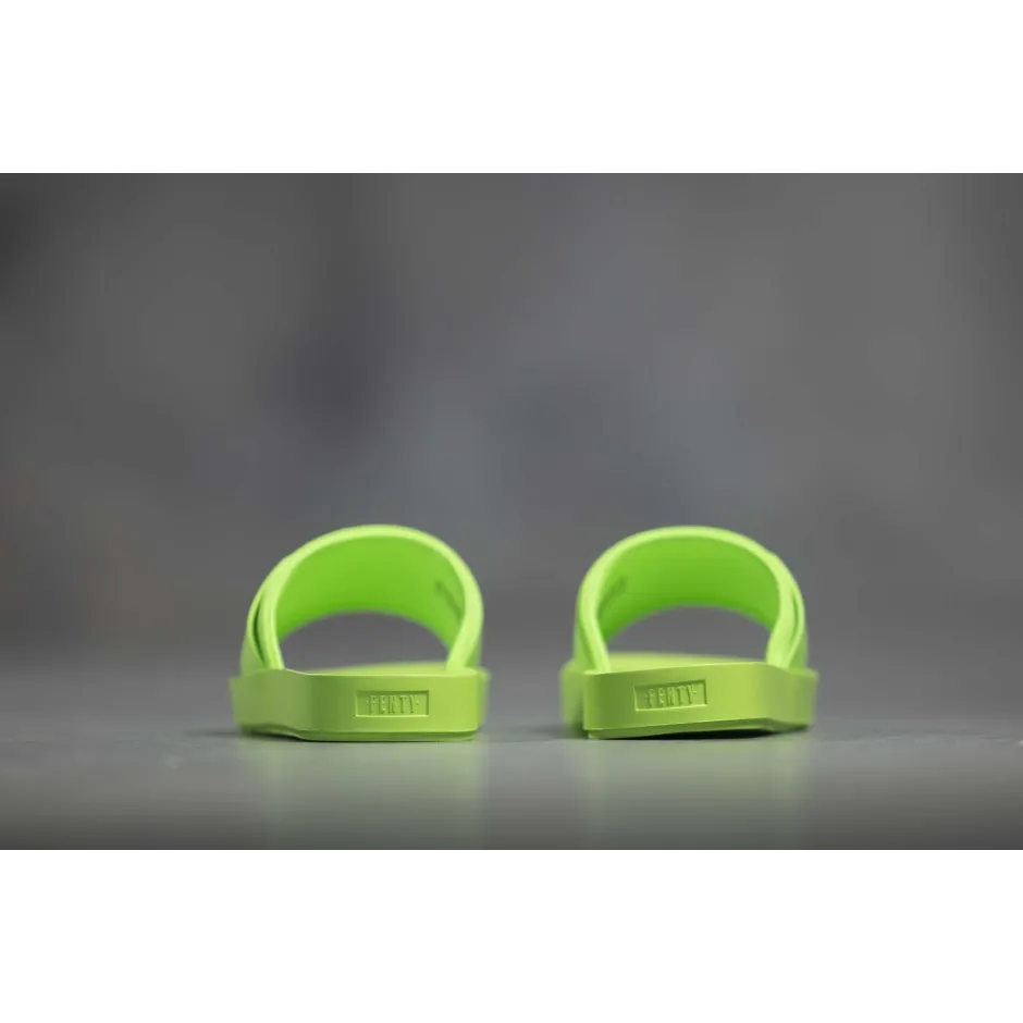 Fenty lime shop green slides