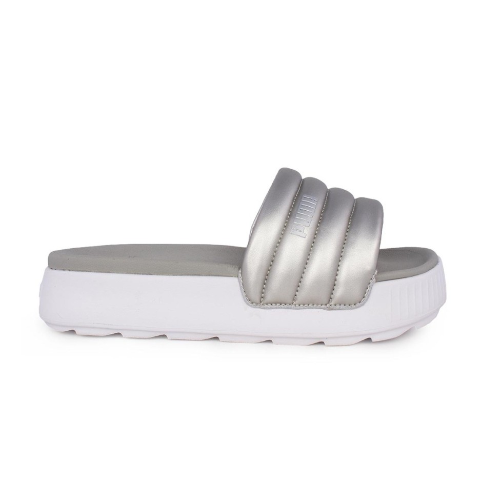 PUMA KARMEN SLIDE PUFFY WNS 395399-03 Silver