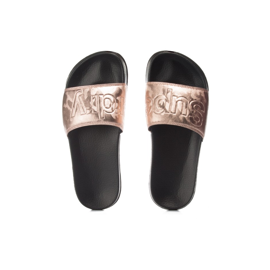 Rose gold superdry sliders shop