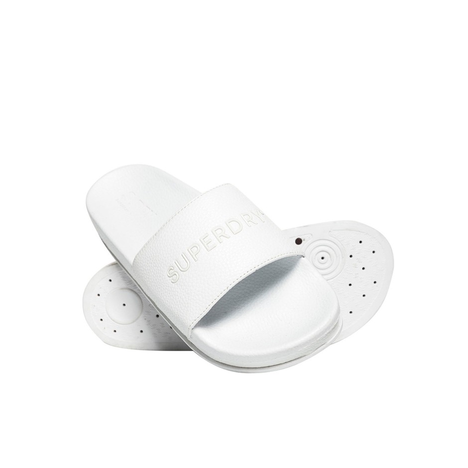 SUPERDRY ARIZONA HIGH BUILD FLATFORM SLIDE WF310018A-01C Λευκό