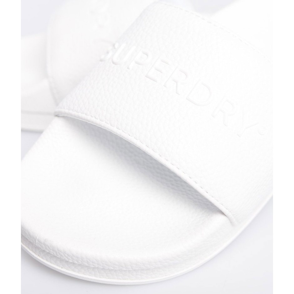 SUPERDRY ARIZONA HIGH BUILD FLATFORM SLIDE WF310018A-01C Λευκό