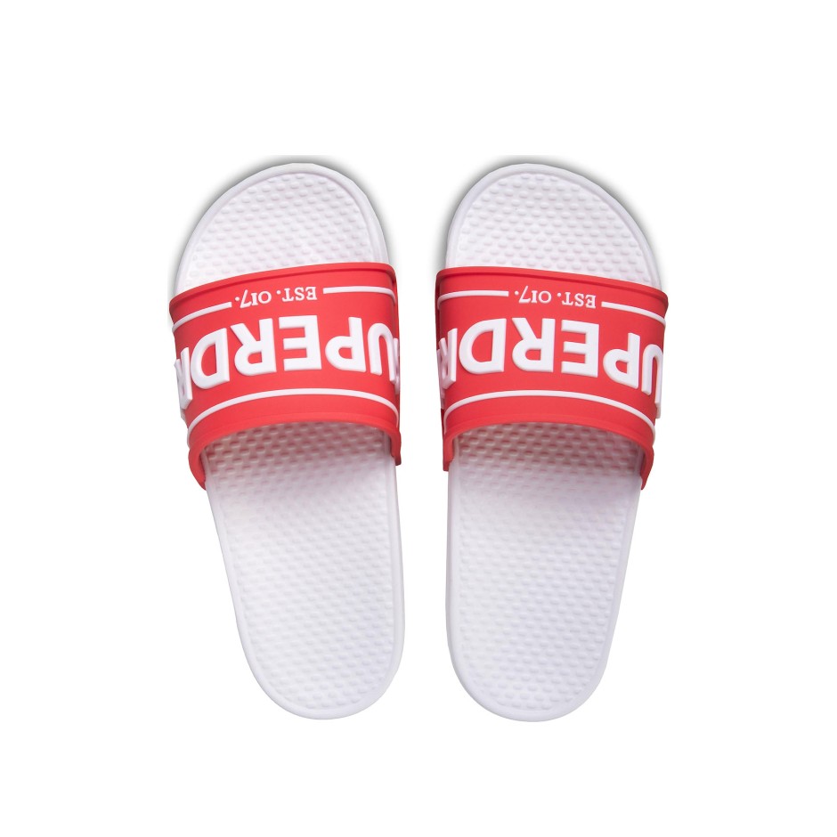 SUPERDRY EDIT CHUNKY SLIDE WF310002A-17I Κόκκινο