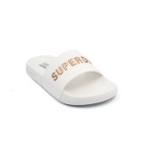 SUPERDRY CODE LOGO POOL SLIDERS Λευκό Εικόνα 0