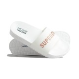 SUPERDRY CODE LOGO POOL SLIDERS Λευκό Εικόνα 2