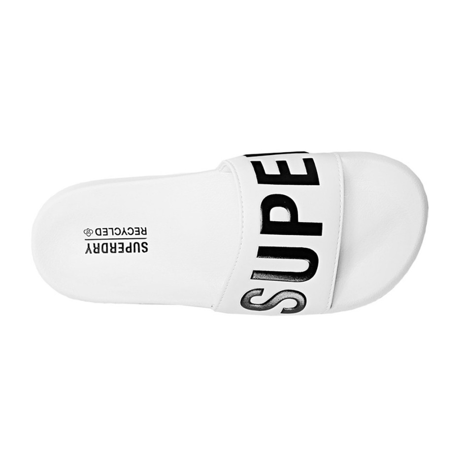 Γυναικείες Παντόφλες Λευκές - Superdry Core Vegan Pool Slide
