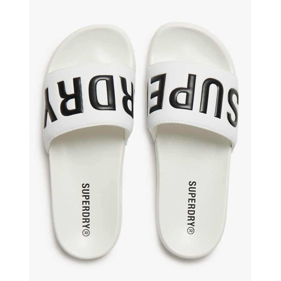 Γυναικείες Παντόφλες Λευκές - Superdry Core 