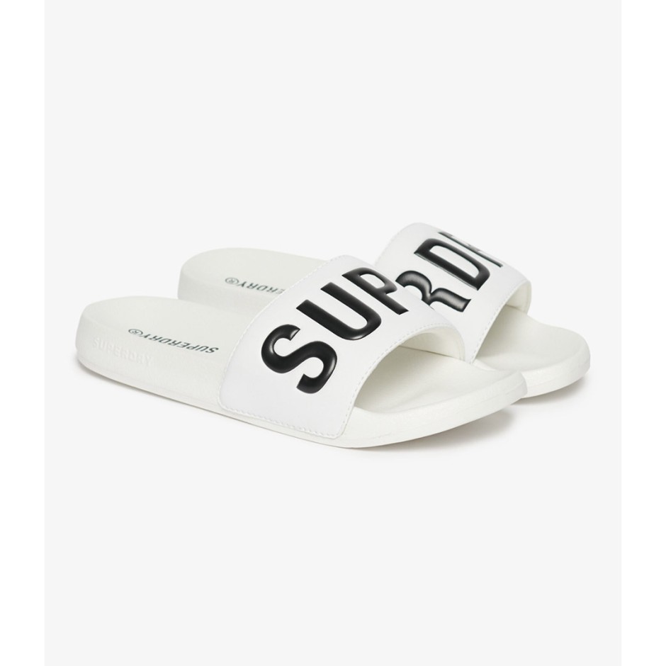 Γυναικείες Παντόφλες Λευκές - Superdry Core 