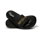 SUPERDRY LUXE LOGO POOL SLIDE WF310243A-18A Black Image 0