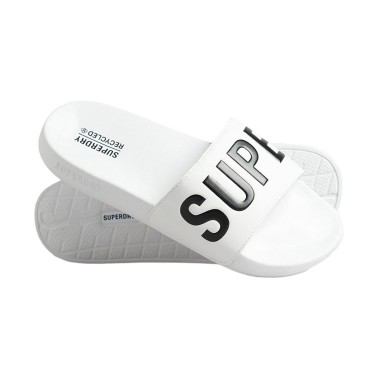 Γυναικείες Παντόφλες Λευκές - Superdry Core Vegan Pool Slide