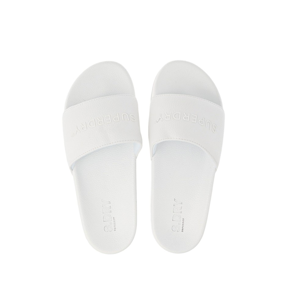 SUPERDRY ARIZONA HIGH BUILD FLATFORM SLIDE WF310018A-01C Λευκό
