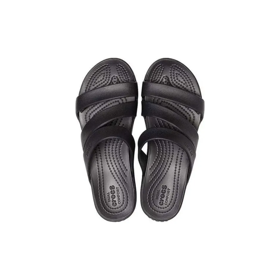 Crocs online asymmetrical wedge