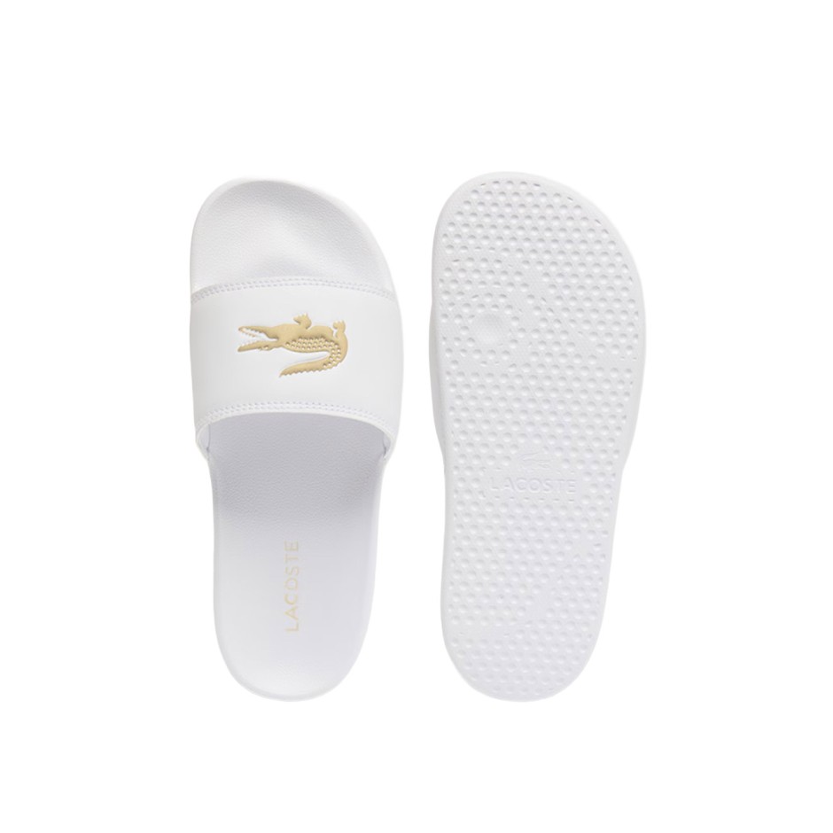 Γυναικείες Παντόφλες Λευκές - Lacoste Serve Slide 0.0