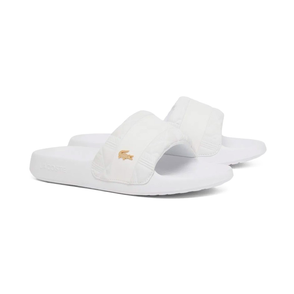 Γυναικείες Παντόφλες Λευκές - Lacoste Serve Slide Hybrid