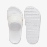 Γυναικείες Παντόφλες Λευκές - Lacoste Serve Slide Hybrid Εικόνα 4