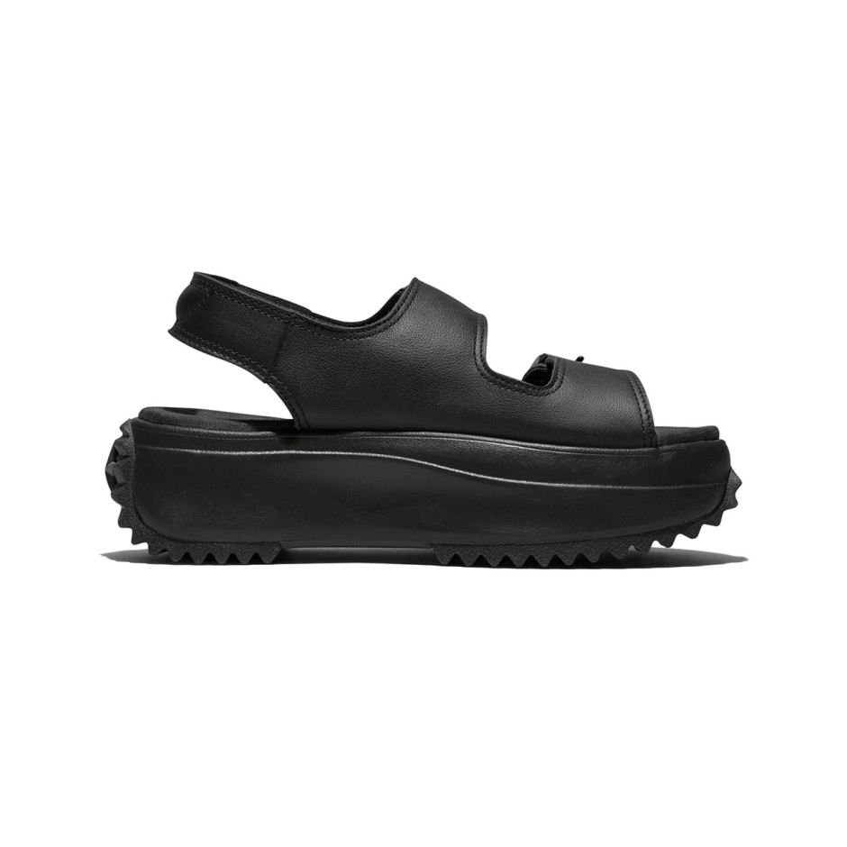 Γυναικεία Σανδάλια Μαύρα - Converse Run Star Sandal Platform Leather