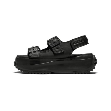 Γυναικεία Σανδάλια Μαύρα - Converse Run Star Sandal Platform Leather