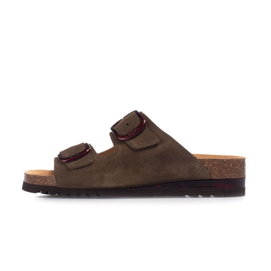 SCHOLL ILARY 2 STRAPS F293211043-OLIVE ΛΑΔΙ