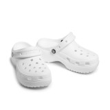 CROCS CLASSIC PLATFORM CLOG W 206750-100 White Image 2
