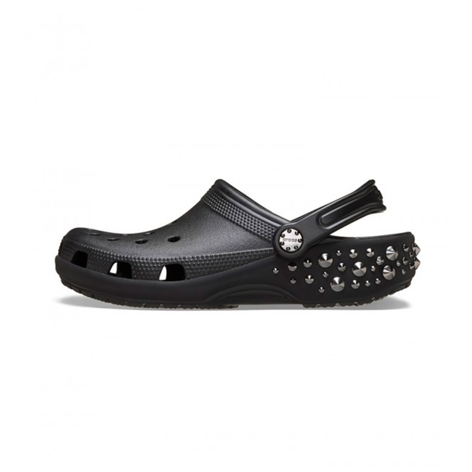 Γυναικεία Σανδάλια Μαύρα - Crocs Classic Studded Clog