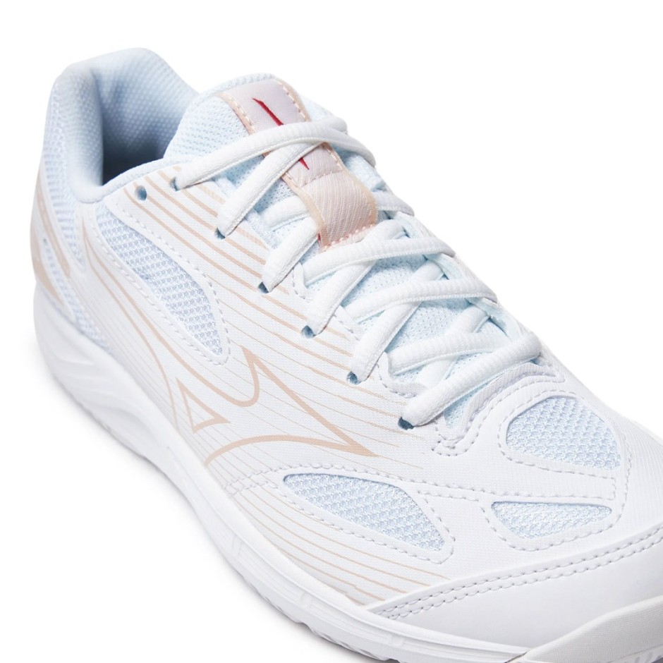 Γυναικεία Παπούτσια Βόλεϊ Λευκά - Mizuno Cyclone Speed 4