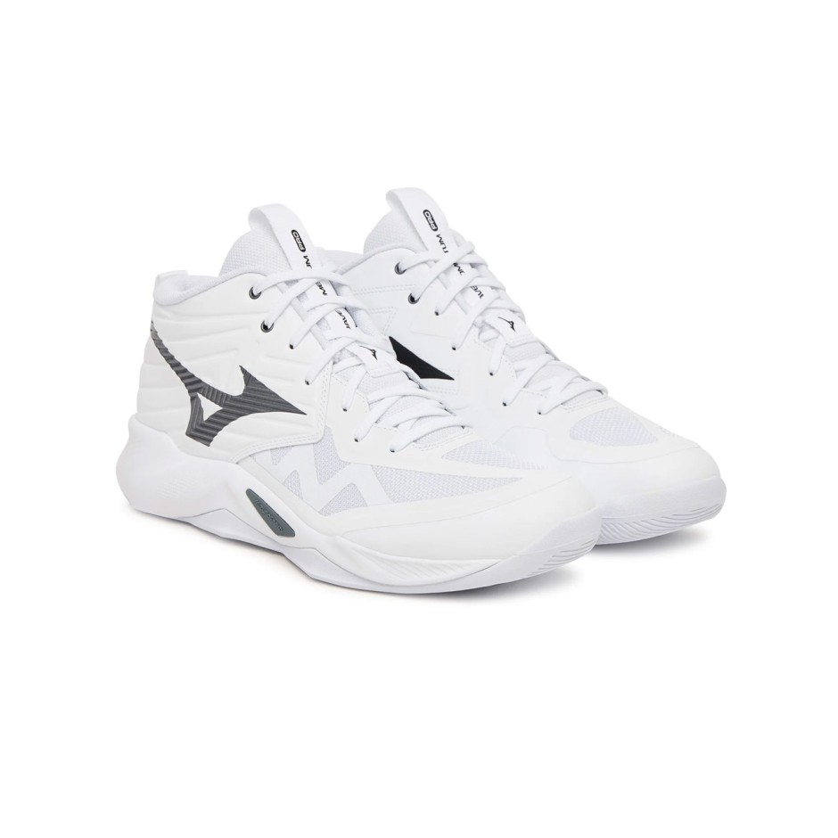 Γυναικεία Παπούτσια Βόλεϊ Λευκά - Mizuno Wave Momentum Pro Mid